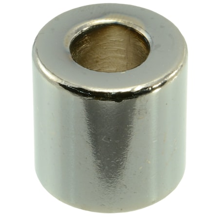 Midwest Fastener Round Spacer, Black Chrome Steel, 3/4 in Overall Lg, 3/8 in Inside Dia, 3 PK 34085